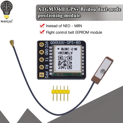 GPS + BDS Módulo de modo dual control de vuelo Navegador de posicionamiento satélite, ATGM336H reemplazo, para arduino NEO-M8N NEO-6M ► Foto 1/6