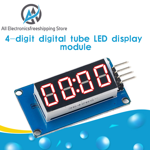 TM1637 Módulo De Pantalla LED para Arduino 7 segmento 4 Bits 0,36 pulgadas reloj ánodo rojo tubo Digital cuatro controlador serie Paquete de placa ► Foto 1/6