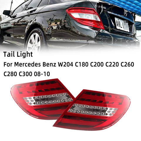 MZORANGE luz trasera para Mercedes Benz W204 C180 C200 C220 C260 C280 C300 2008-2010 cambiante de viejo estilo trasero DRL ► Foto 1/6