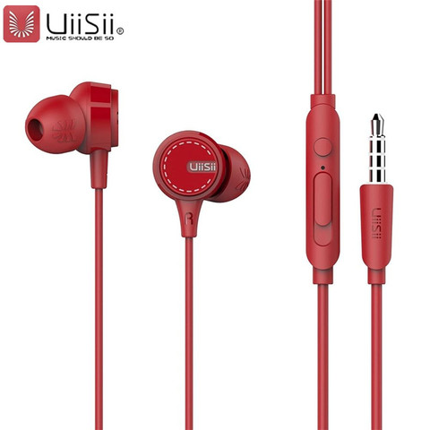 UiiSii-auricular intrauditivo para teléfono móvil, Supergraves, con micrófono, reducción de ruido y aislamiento acústico, juego de auriculares con micrófono para iPhone ► Foto 1/6