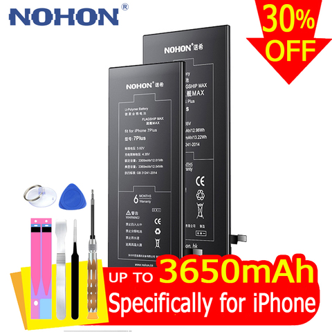 NOHON, batería para iPhone 6S 6 7 8 Plus 5 5S SE X Xr Xs 8 Plus 7Plus 6Plus 6splus, batería de repuesto para iPhone6S iPhone7 iPhone8 ► Foto 1/6