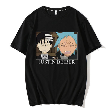 Camiseta de Anime japonés Soul Eater para hombre, Camiseta con estampado de moda, Camiseta de algodón de manga corta para hombre, camisetas divertidas ► Foto 1/6