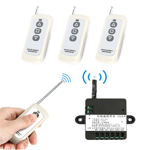 Módulo receptor de Control remoto para Motor, relé de interruptor de Control remoto inalámbrico DC 12V/24V 433 mhz ► Foto 1/6