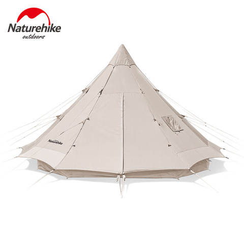 Naturehike-tienda de pirámide grande de algodón, para acampar al aire libre, Picnic, fiesta, carpa de algodón, 12 personas, novedad de 2022 ► Foto 1/6