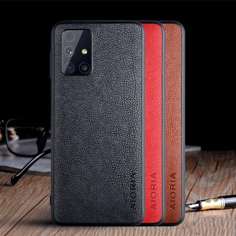 Funda para Samsung Galaxy M31 M31S M51, funda de cuero de lujo Vintage, funda suave para teléfono samsung galaxy m31 ► Foto 1/6