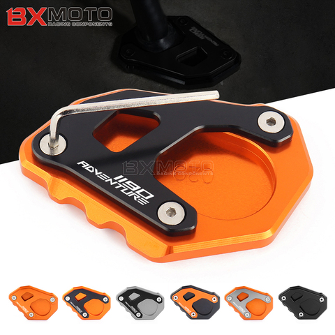 Para KTM 1050, 1090, 1190, 1290 la aventura CNC aluminio motocicleta lado soporte Sidestand extensión placa Pad ► Foto 1/6