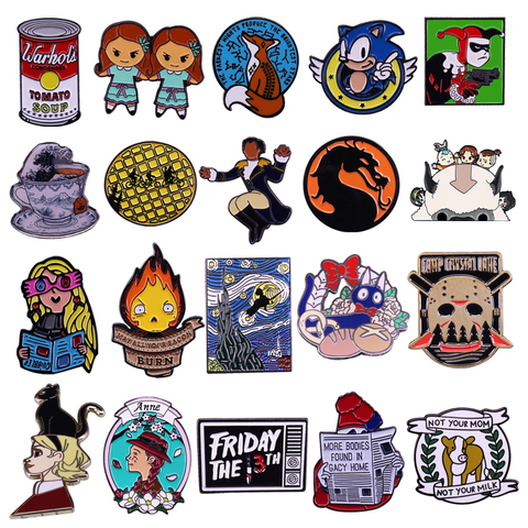 Colección DZ760 Figura de Anime Pin de esmalte duro Insignia Mochila Bolsa Collar Alfileres de solapa Decoración Joyería Regalos para amigos ► Foto 1/6