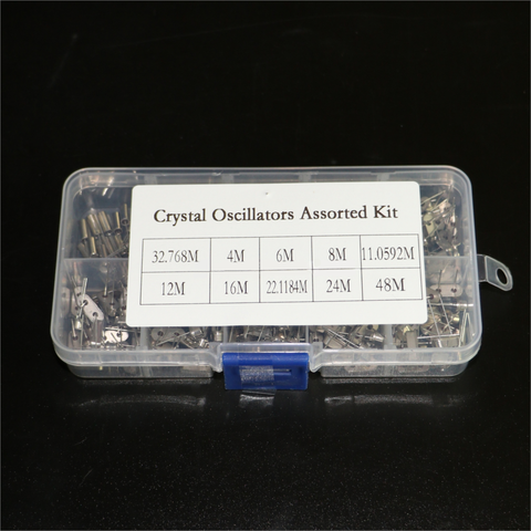 Kit de oscilador de cristal HC-49s, resonador de cuarzo cerámico 32.768KHz 4MHz 6MHz 8MHz 12MHz 16MHz 24MHz 48MHz diy electrónico ► Foto 1/6