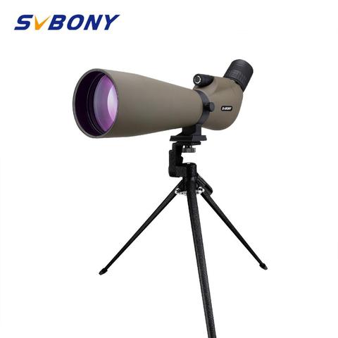 Svbony Telescopio Monocular de Zoom 20-60x80 con Refractor de óptica multicapa telescopio de Spyglass impermeable con trípode para caza, tiro, tiro con arco, observación de aves ► Foto 1/6