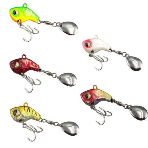 Señuelo de pesca de Metal Mini VIB con cuchara 8g 11g 15g 21g señuelos de hundimiento cola rotatoria aparejo de pesca Crankbait aguja giratoria vibratoria ► Foto 1/6