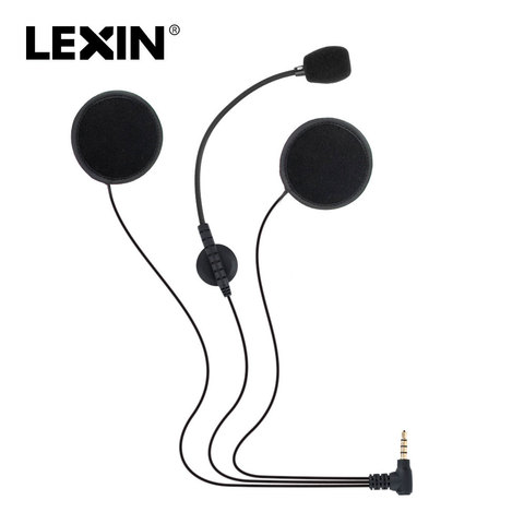 Auriculares Lexin R6 A4 con micrófono y altavoces, intercomunicador con Bluetooth para motocicleta, auriculares con conector Jack de 3,5mm ► Foto 1/4