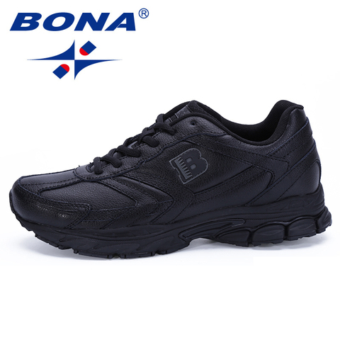 BONA, zapatillas deportivas de invierno para hombre, zapatillas deportivas para correr, zapatillas deportivas negras con cordones para exteriores, zapatillas deportivas ligeras, envío gratis rápido ► Foto 1/6