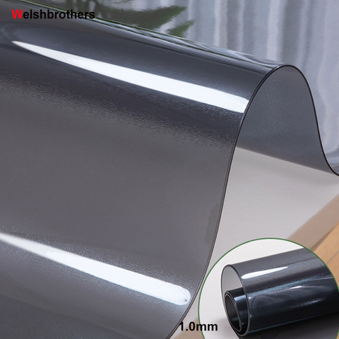 Mantel de PVC impermeable y a prueba de aceite, cubierta de mesa de cristal suave, cubierta para mesa de tela, salvamanteles para restaurante, cocina, hogar, 1mm, 2022 ► Foto 1/6