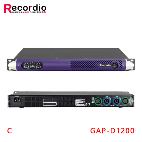 AMPLIFICADOR DE POTENCIA profesional para GAP-D1200, amplificador de audio de alta potencia de 600W x 2, 2 canales, m, para discotecas y conciertos al aire libre ► Foto 1/6