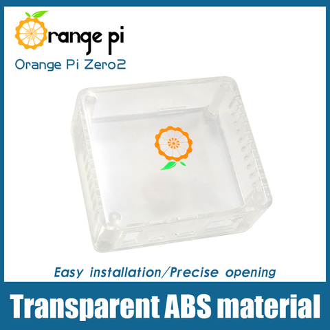 Funda transparente de ABS, naranja Pi Zero 2, no puede sujetar la placa de expansión ► Foto 1/5