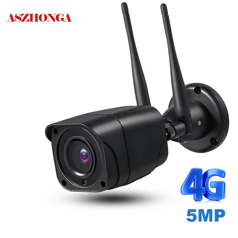 Cámara de seguridad inalámbrica 4G, tarjeta SIM, Wifi, 1080P, HD, Mini cámara IP para exteriores, bala, IR, visión nocturna, vigilancia ► Foto 1/6