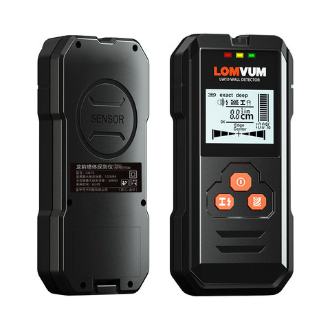 LOMVUM-Detector de Metal retroiluminado negro AC, localizador de cables de madera, rastreador de profundidad, de dessuelo Sturs, escáner de pared, pantalla LCD HD ► Foto 1/5