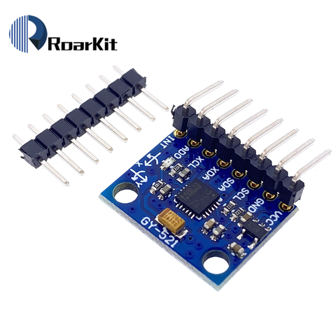 Módulo IIC I2C GY-521 MPU-6050 MPU6050, giroscopio analógico de 3 ejes, sensores, acelerómetro para Arduino DC 3V-5V ► Foto 1/6