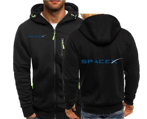 Sudadera con capucha para hombre y mujer, prenda deportiva masculina con cremallera y Logo de Space X, chaqueta de chándal masculina de primavera y otoño, 2022 ► Foto 1/6