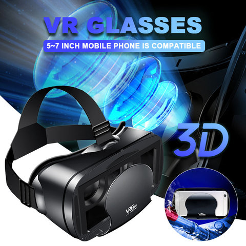 VRG PRO envolvente 3D gafas VR para teléfono 5-7 pulgadas Realidad Virtual de realidad Virtual Pantalla Completa Visual 120 ° de ángulo para Android Apple IOS ► Foto 1/6
