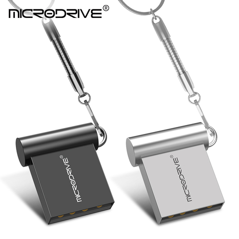 Unidad Flash USB 100% de capacidad real, 16GB, 32GB, 64GB, súper pequeña, Pendrive de metal de 128GB, 256GB, lápiz de memoria USB resistente al agua ► Foto 1/6