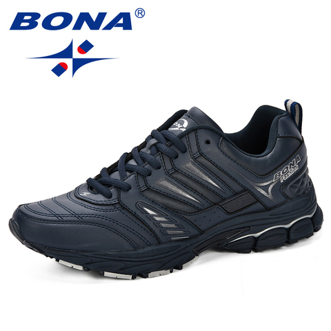 BONA-zapatillas de correr transpirables para hombre, calzado deportivo grueso para exteriores, cómodas, tenis, 2022 ► Foto 1/6