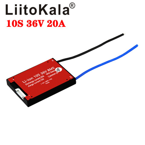 LiitoKala-patinete de bicicleta eléctrica, 10S 13S 16S 20S BMS 20A 36V 48V 60V 72V PCM PCB para batería de iones de litio 3,7 V NMC NTC ► Foto 1/6