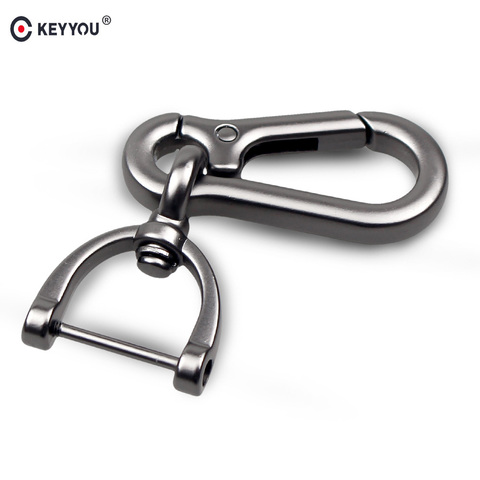 KEYYOU del coche de Metal de la clave de la cadena de clave anillo Interior accesorios regalo creativo para Hyundai KIA Ford Opel Honda Peugeot estilo de coche ► Foto 1/4