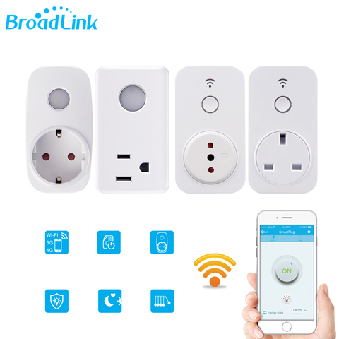 Controlador Broadlink SP3 SP2 UE nos Reino Unido CL Mini luz de noche enchufe Wifi de enchufe inteligente inalámbrico remoto Control para teléfono inteligente ► Foto 1/6