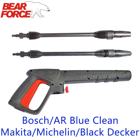 Pistola rociadora de agua de lavadora de alta presión para limpieza en azul AR/negro y Decker/Interskol Old/Bosche (nuevo) coche arandelas ► Foto 1/6