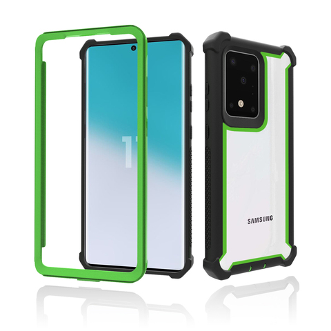 Protección fuerte armadura PC + TPU funda para Samsung Galaxy S20 Ultra S8 S9 S10 más S10E Nota 10 Pro 8 9 a prueba de golpes resistente cubierta ► Foto 1/6