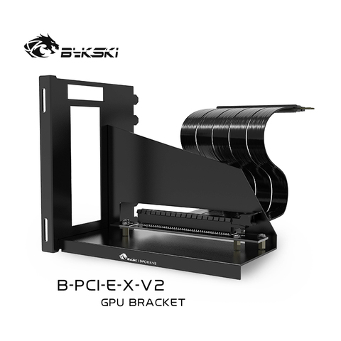 Bykski-soporte GPU para tarjeta gráfica, soporte Vertical con Cable de extensión, GPU fijo, soporte Vertical incorporado ► Foto 1/6