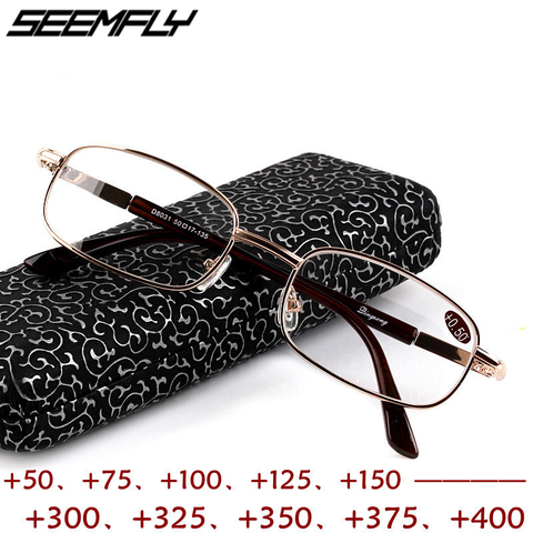 Seemfly NUEVAS GAFAS DE LECTURA hipermetropía + 50 + 75 + 100 + 125 + 150 + 175, 200 + 225 + 250 + 275 + 325 + 350 + 375 + 400 + 450 + 500 + 550 ► Foto 1/6