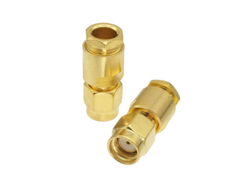 10 Uds conector RP-SMA hombre Abrazadera para RG58 RG142 LMR195 RG400 COAXIAL ► Foto 1/4