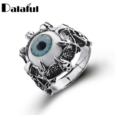 Anillo gótico de garra motorista con ojos Punk para hombre y mujer, talla 8, 9, 10, 11, J026 ► Foto 1/6