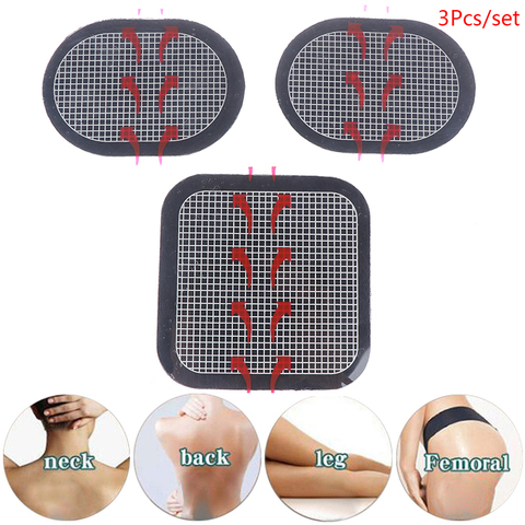 Almohadilla de electrodo de Gel transparente, almohadillas de Gel de repuesto para estimulador muscular Abdominal ABS, almohadilla de Gel de repuesto para EMS Trainer, 3 uds. ► Foto 1/6