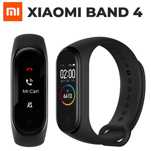 Xiaomi-pulsera inteligente Mi Band 4, accesorio de pulsera resistente al agua hasta 50m con Bluetooth 0,95, pantalla a todo Color AMOLED de 5,0 pulgadas, 120x240, NFC ► Foto 1/6