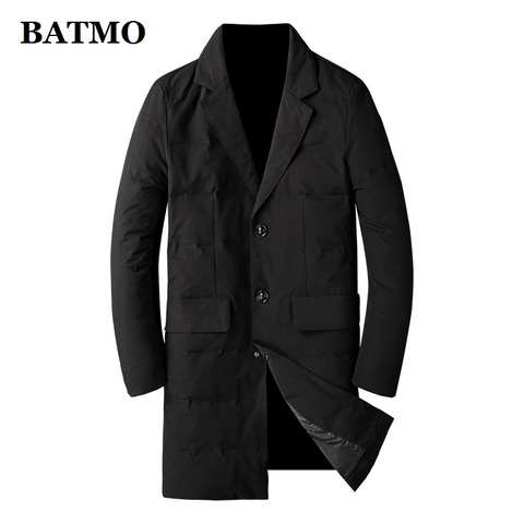 BATMO 2022 nueva llegada de invierno 90% blanco chaquetas de pato de los hombres abrigo parkas largas 7881 ► Foto 1/4