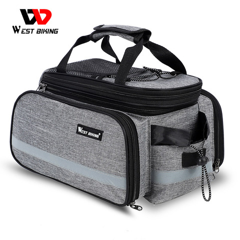 WEST ciclismo bicicleta bolsas de gran capacidad bicicleta Pannier MTB bicicleta de almacenamiento de bolso equipaje bolsa Rack trasero tronco bolsas ► Foto 1/6