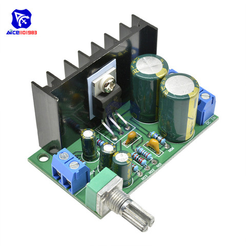 Diymore-placa amplificadora de Audio estéreo TDA2050, 1 canal, AC-DC, 12-24V, 5W -120W, módulo amplificador con potenciómetro ajustable ► Foto 1/6