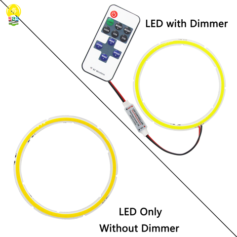 Bombilla led cob anular anillo de fuente de luz 60-2022mm chip en forma de cob regulable con regulador remoto, lámpara para iluminación Diy, novedad de 120 ► Foto 1/6