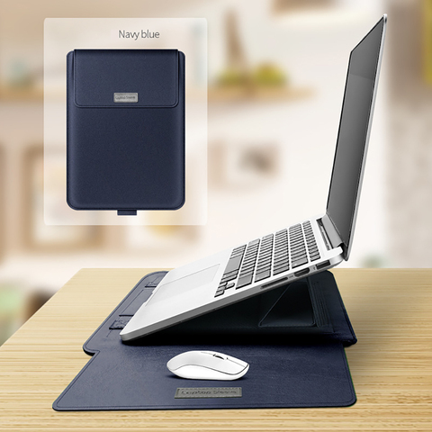 Funda de PU con soporte para Macbook Pro 13 M1 A2289, funda suave para Macbook Air 13 Pro 16 11 12 15, funda para portátil Matebook 14 ► Foto 1/6