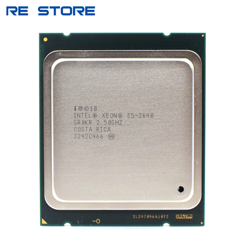 E5 2640 Xeon de Intel lga 2011 CPU procesador 2,5 GHz Six-Core 12-Hilo de apoyo X79 placa base ► Foto 1/2