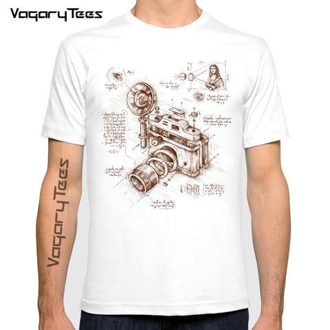 Vagarytees-camisetas casuales de manga corta para hombre, camisetas para amantes de la fotografía, camiseta de cámara Vintage con atrapasueños de Moment ► Foto 1/4