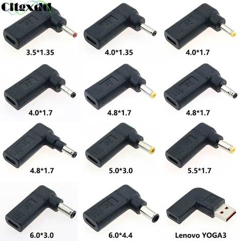 Convertidor de enchufe adaptador PD Spoof USB tipo C hembra a 3,5*1,35mm 4,0*1,7mm 5,0*3,0mm macho Laptop DC Power Jack Connector, 1 Uds. ► Foto 1/6