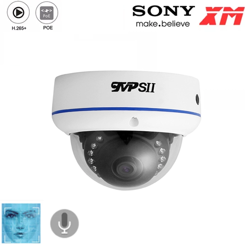 Cámara de videovigilancia POE de Metal para interiores, videocámara de vigilancia POE de 8MP, 4K,5MP,3MP,2MP, H.265 + con detección facial de Audio ONVIF a prueba de explosiones, color blanco ► Foto 1/6