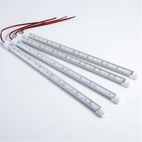 Tira de luces LED para coche y caravana, lámpara de barra de tubo rígido y duro de 12V/24V, 24/48, resistente al agua IP65, 5730 luces led para coche y caravana, barco y casa ► Foto 1/5