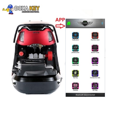 Máquina de corte de llaves automático V8 X6 Plus, sistema Android 2M2, tanque mágico, CNC, a través de Bluetooth, con base de datos, herramienta de cerrajero ► Foto 1/6