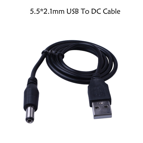 Cable de alimentación de 5,5x2,1mm USB a DC 3,5mm, enchufe de corriente CC, Cable de alimentación de cargador USB 5V, conector rápido para MP3/MP4 ► Foto 1/5