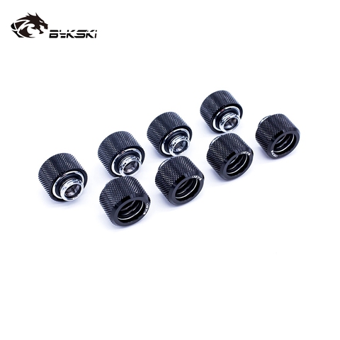 8 unids/lote accesorios duros para tubos OD12mm/OD14mm/OD16mm Ajuste de compresión a mano G1/4 '4 capas anillo de sellado uso para tubo de rigidez PMMA/PETG ► Foto 1/6